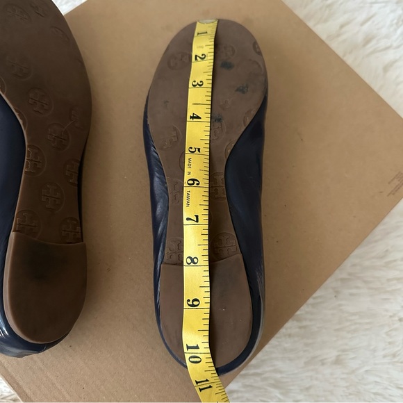 Tory Burch Reva Blue Leather Ballerina Flats Size: 9 - Picture 7 of 11
